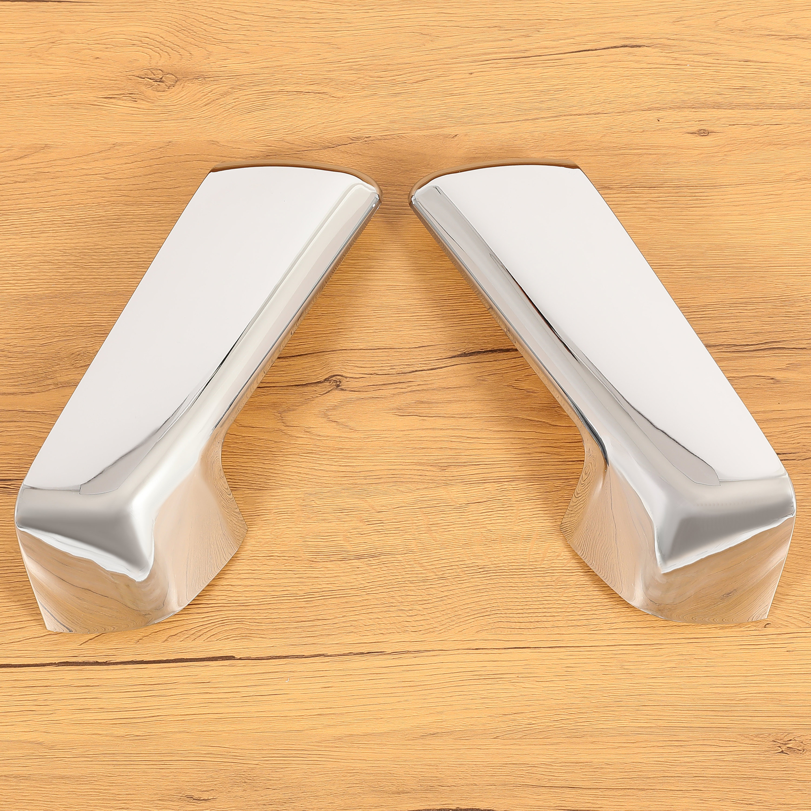 For Chevy Silverado / GMC Sierra 1500 2019-2024 Chrome Top Half Mirror Covers