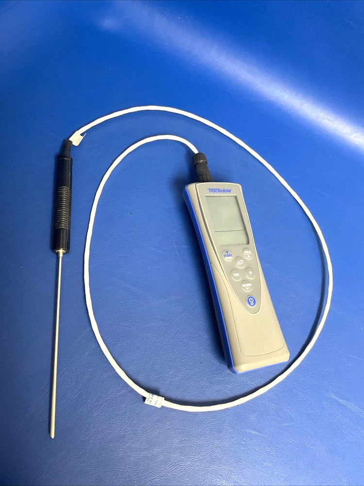 TRACEABLE 4132 Traceable Precision RTD Thermometer 41323780392 with RTD Probe