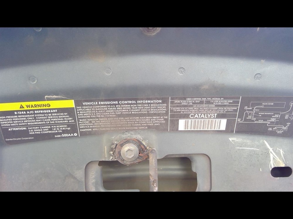 2005 CHRYSLER PACIFICA ENGINE WIRING HARNESS 3.5L AWD AOD