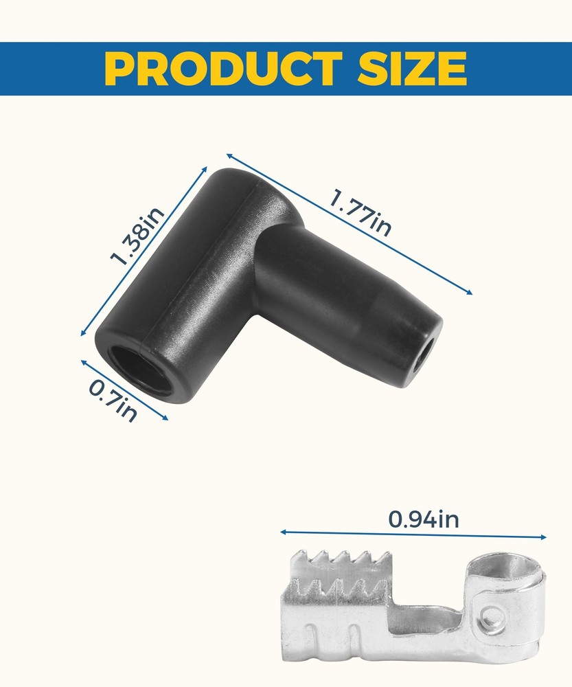 UBOG 8 Pack Spark Plug Boot,Car Accessories Wire Kit,Spark Plug...