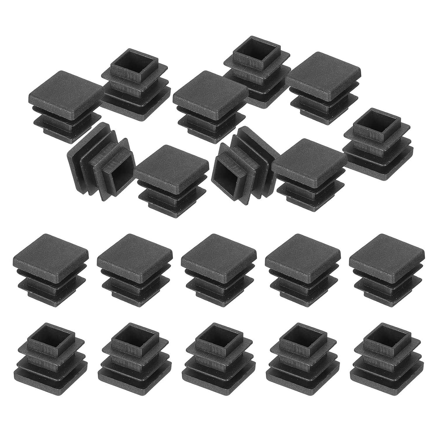 5/8 x 5/8 Plastic Tubing End Caps Square Hole Plug Inserts
