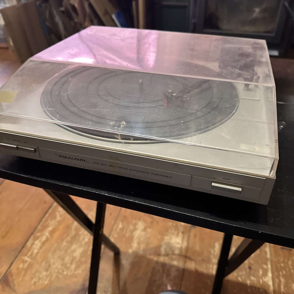 Realistic LAB-310 Belt Drive Automatic Turntable Needs A Needle, Works