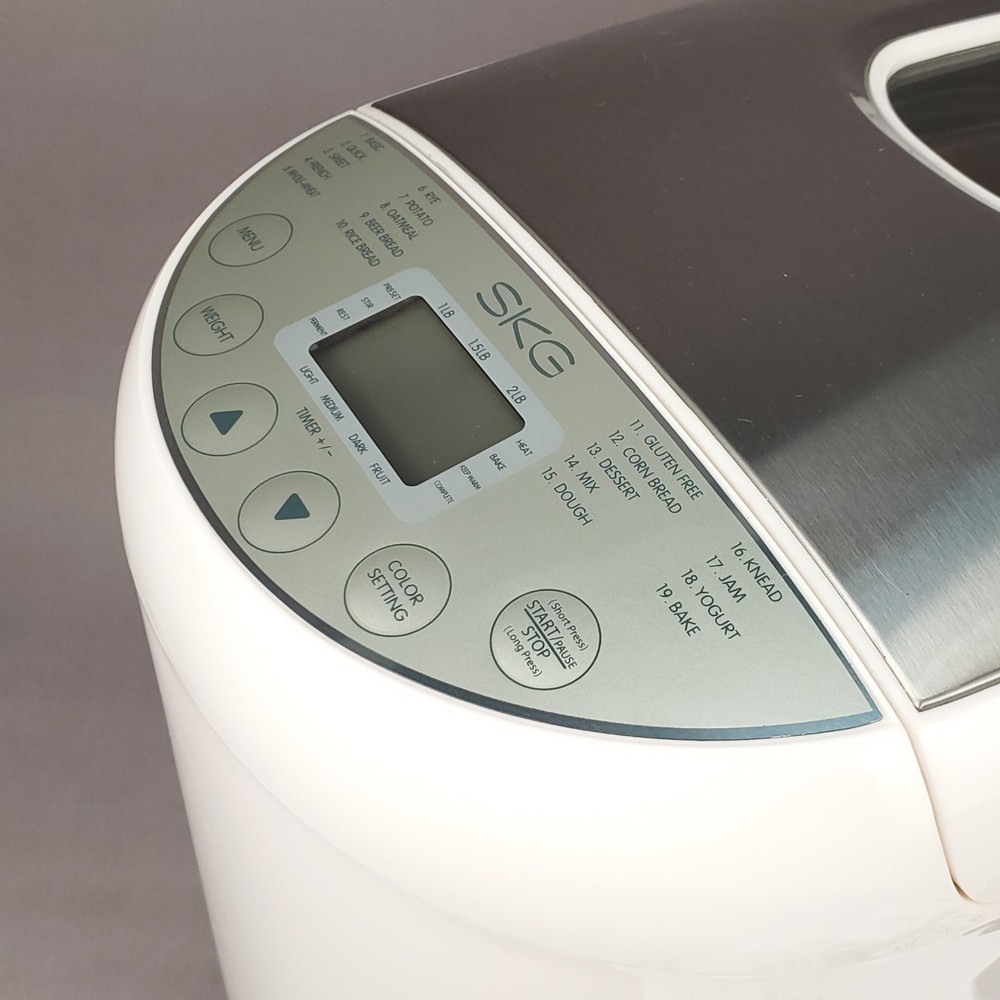 Bread Machine SKG 3920 Bread Maker Automatic Bread Machine 2LB 19 Settings w/Man