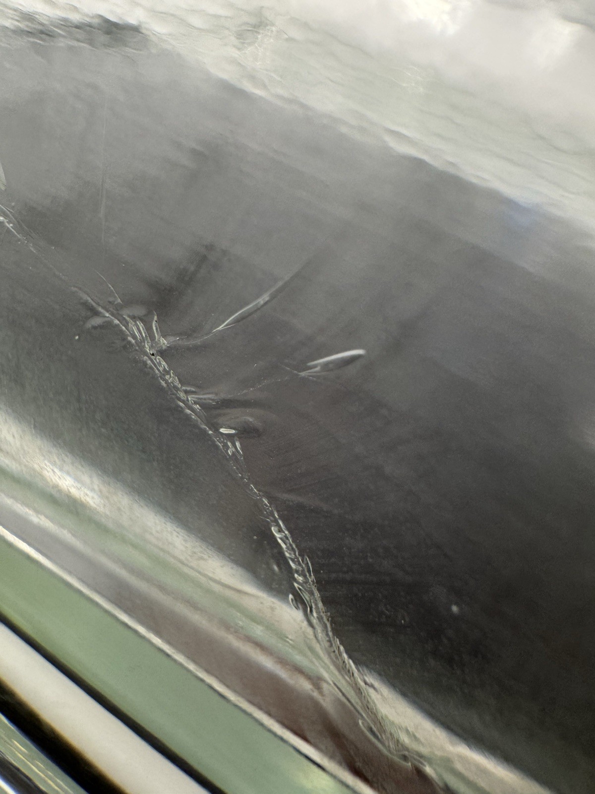 Vintage Glass Block 7.75 X7.75 X3.8 Very Thick and Heavy Made In Germany