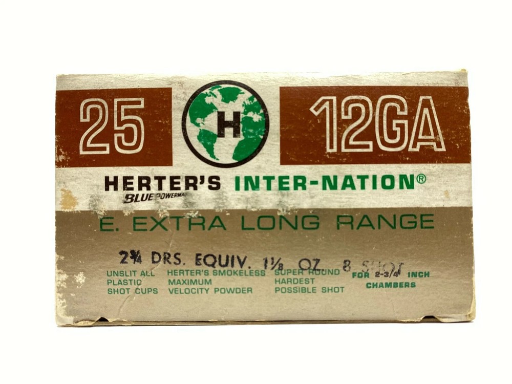 EMPTY Inter-Nation Blue Powermag 12 Ga Extra Long Range Box NO AMMO