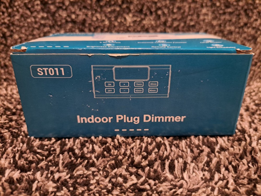 Outlet Timer & Dimmer - Indoor/Outdoor 2 Plug Customizable Adjustable w/ Remote