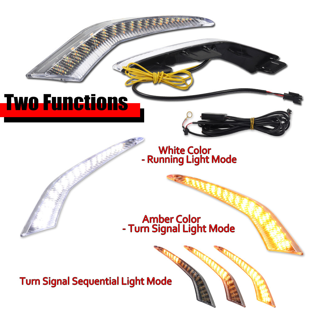 For Toyota Corolla L LE XLE Model 2020-2023 LED Daytime Running Fog Lights DRL