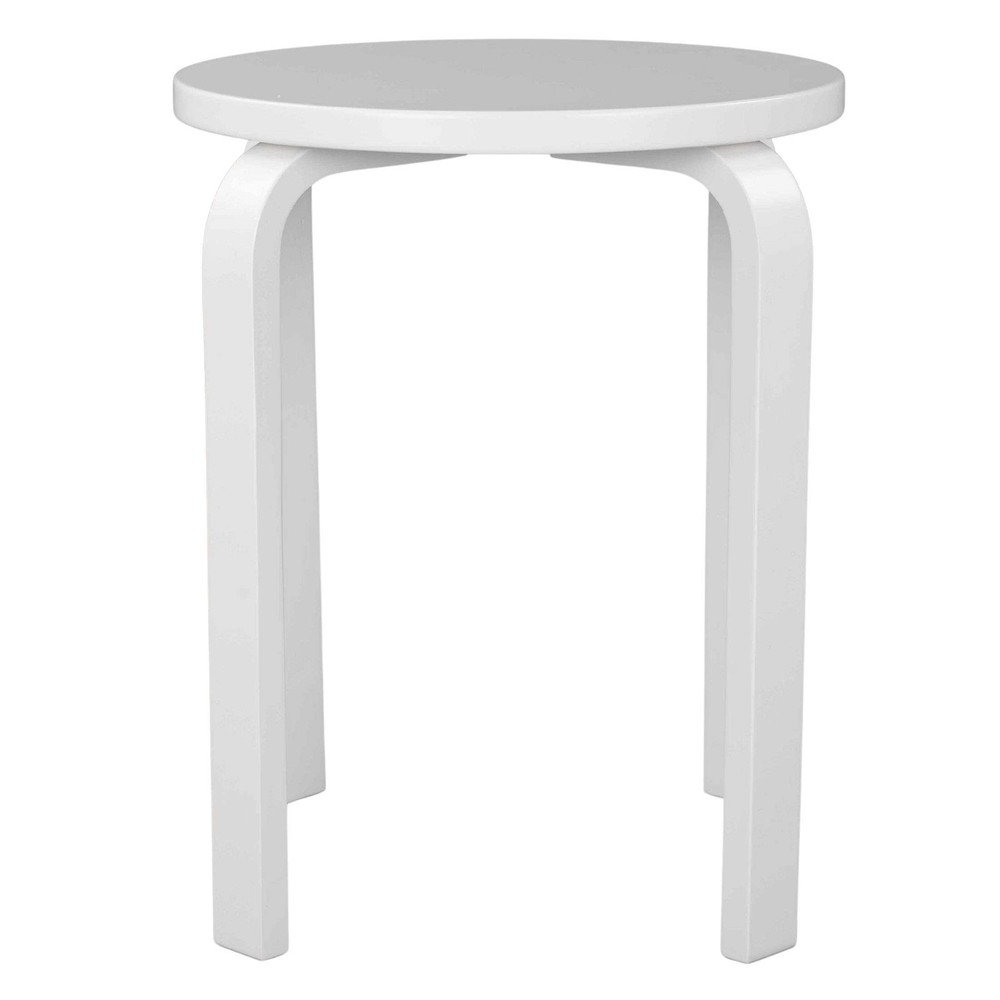 Wood Nightstand Side Table Brilliant White