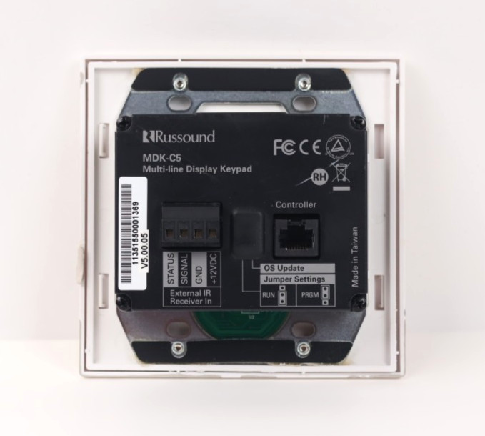 Russound MDK-C5 Multi-Line Display Keypad (White) u458