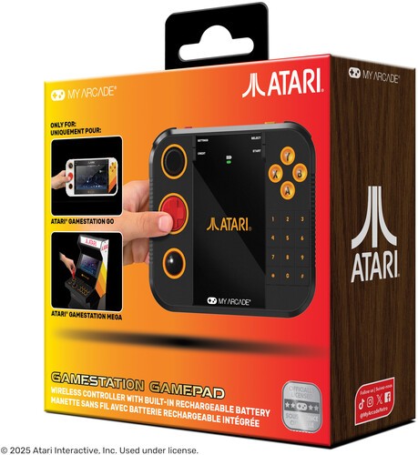 My Arcade - DGUNL-7152 Atari Gamestation Gamepad Wireless Controller Black [New