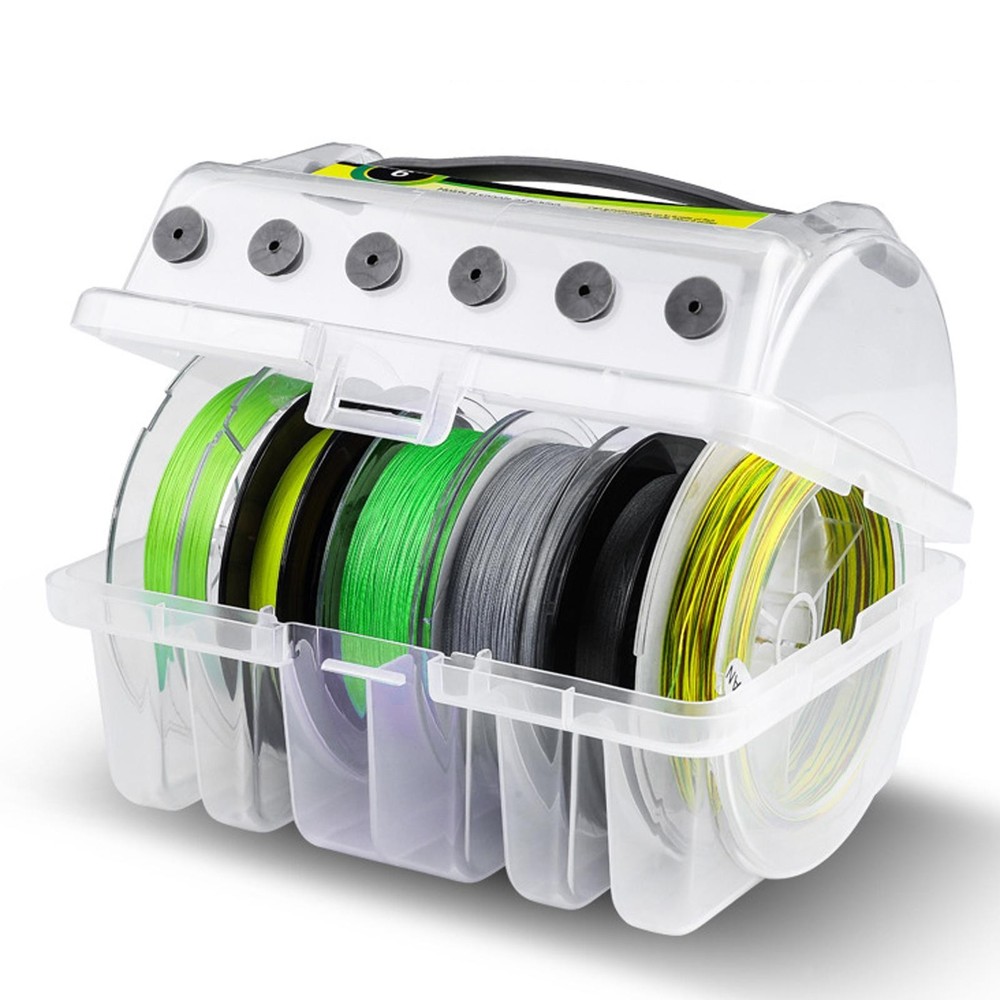 Fishing Line Storage Case Visibility Sturdy 6 Slots Line Spooling Tool Spool