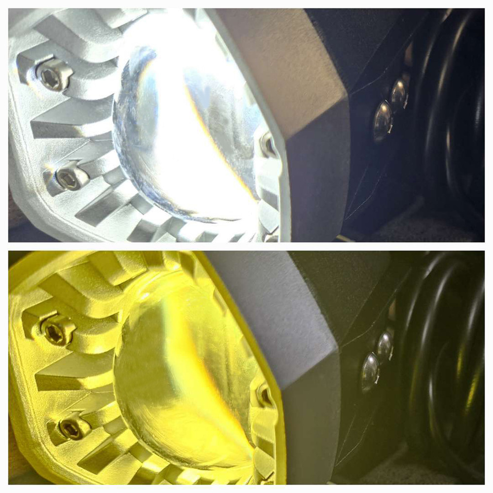 PATHFINDER PL80LRB Dual Switchback LED Lights for Motorcycles, UTVs, ATVs