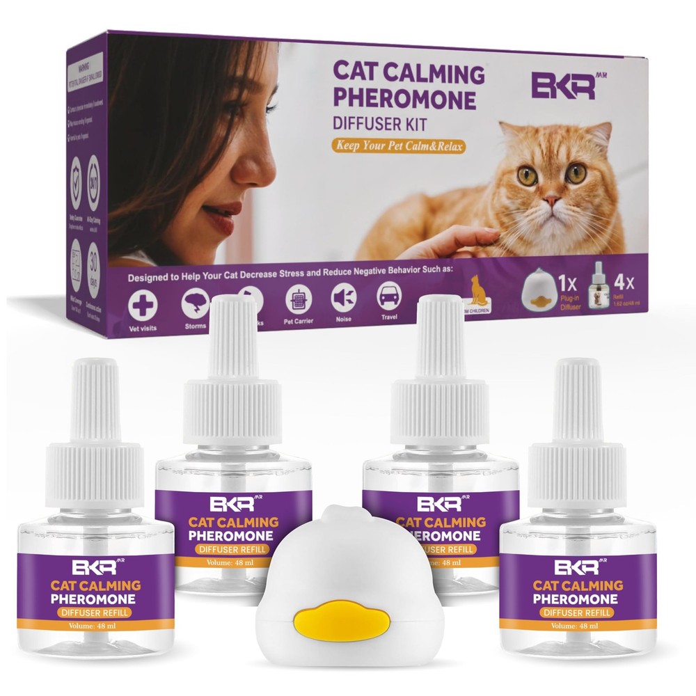 Cat Calming Diffuser 4 Pack 48ml Refills Cat Pheromone Diffuser With Cat Diff...