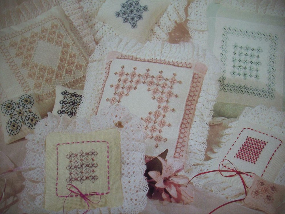 Counted Beaded lace embroidery pattern