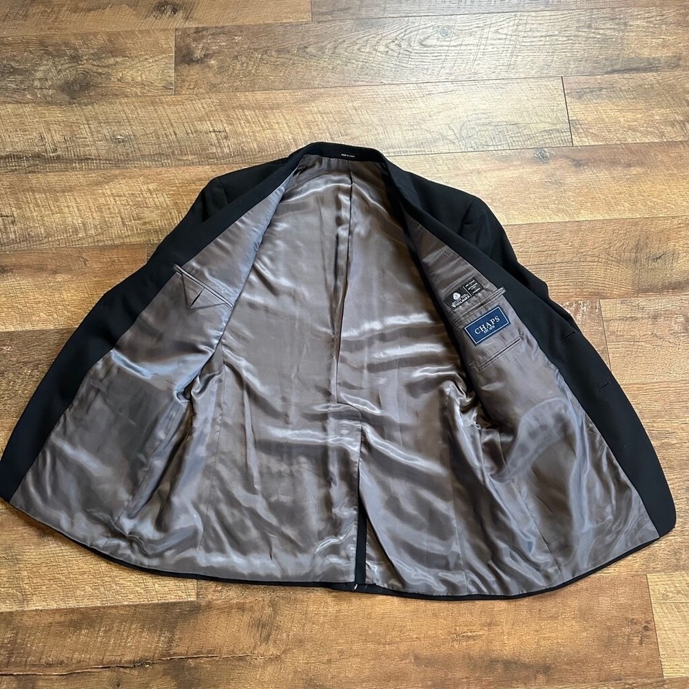 Men's Chaps Black Wool Blazer Size M