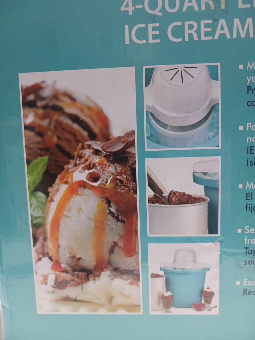 Nostalgia 4 Quart Electric Ice Cream Maker - Brand New Sealed!