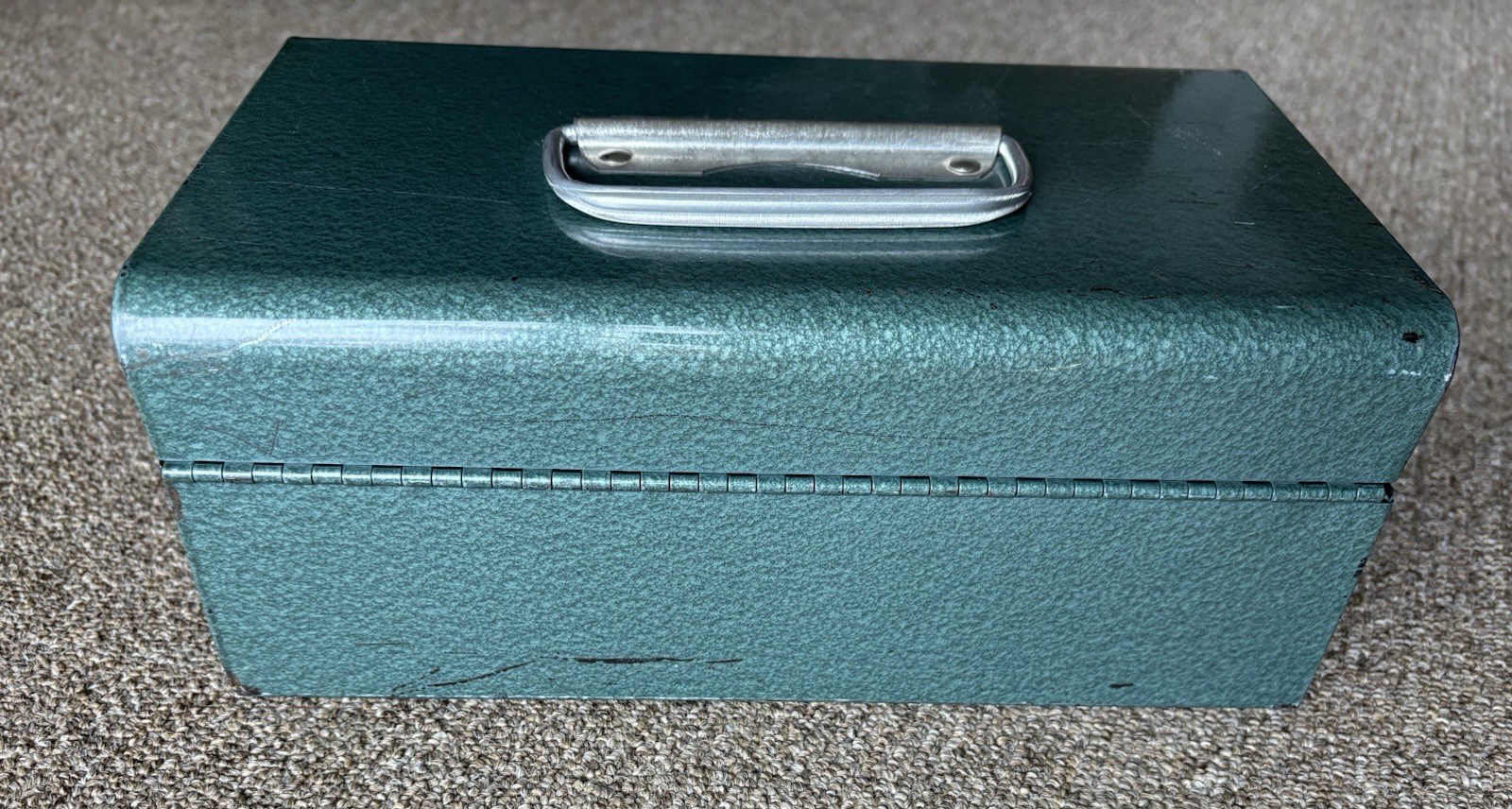 Vintage Green Metal Wards Master Quality 5 Drawer Tackle Box/Cash, Change Tray