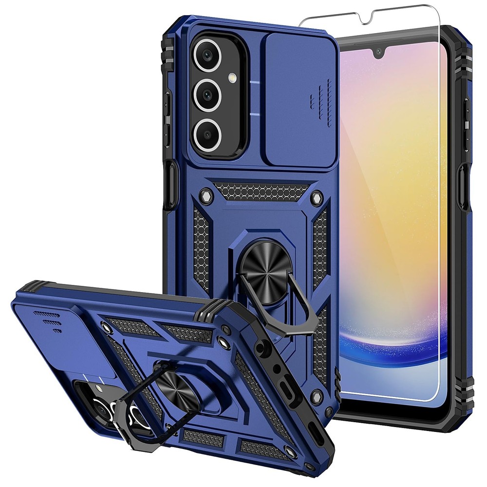 for Galaxy A25 5G Case,with Screen Protectors and Camera 5G, Blue