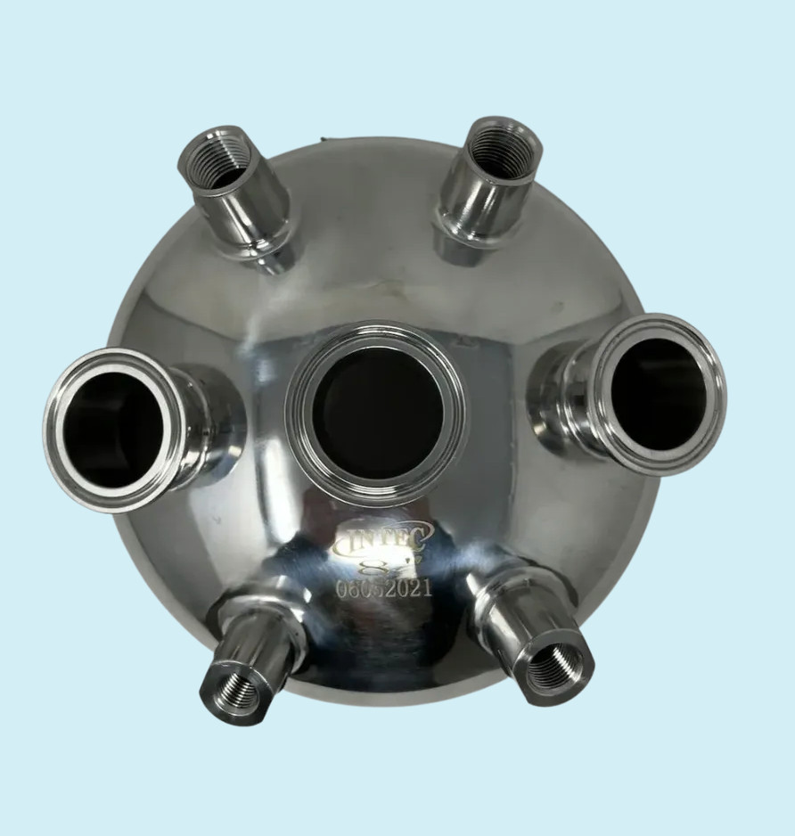 8" Tri-Clamp Welded Hemispherical Hemi Lid INTEC