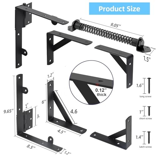 Fence Gate Kit Gate Hardware Anti Sag Gate Kit Gate Frame Cornor Brackets 1 Set