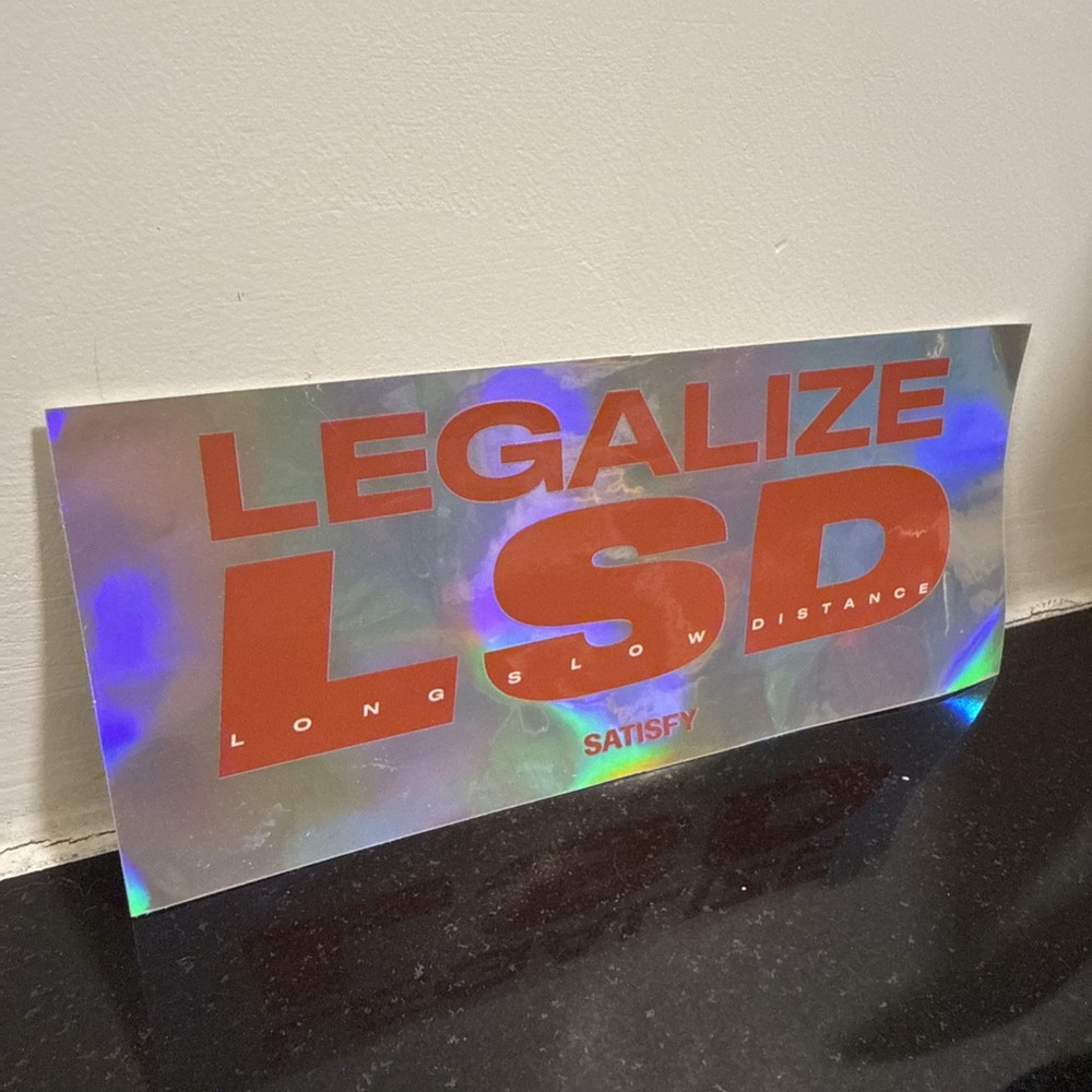 Satisfy Running Sticker