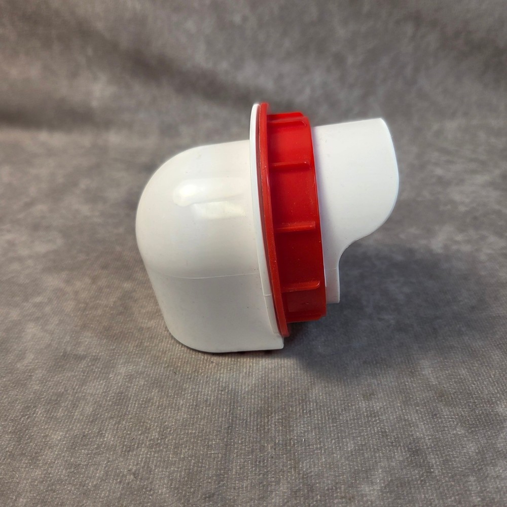 Laundry Detergent Bottle Replacement Spouts and Ring Red White Plastic 2PC Set