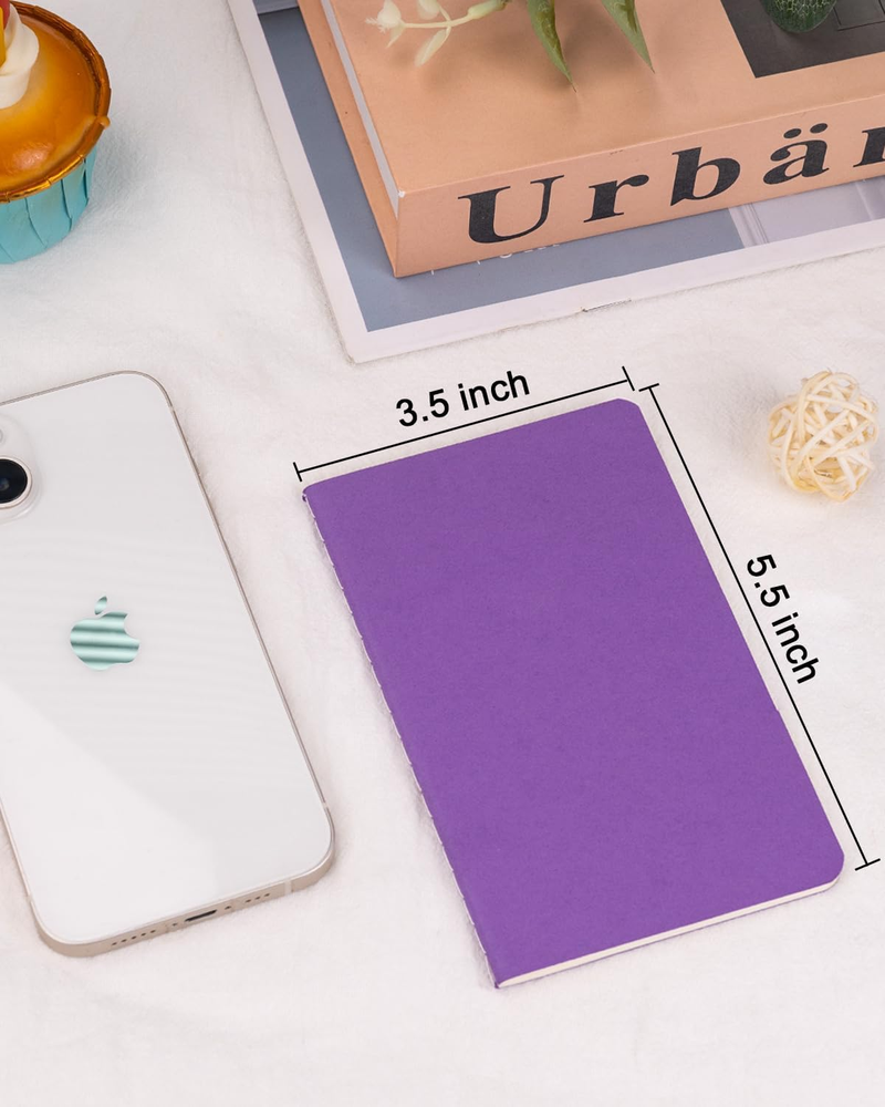 Small Lined Notebooks Bulk 120 Pack Mini Journal Pocket Notepads Set Colorful Co