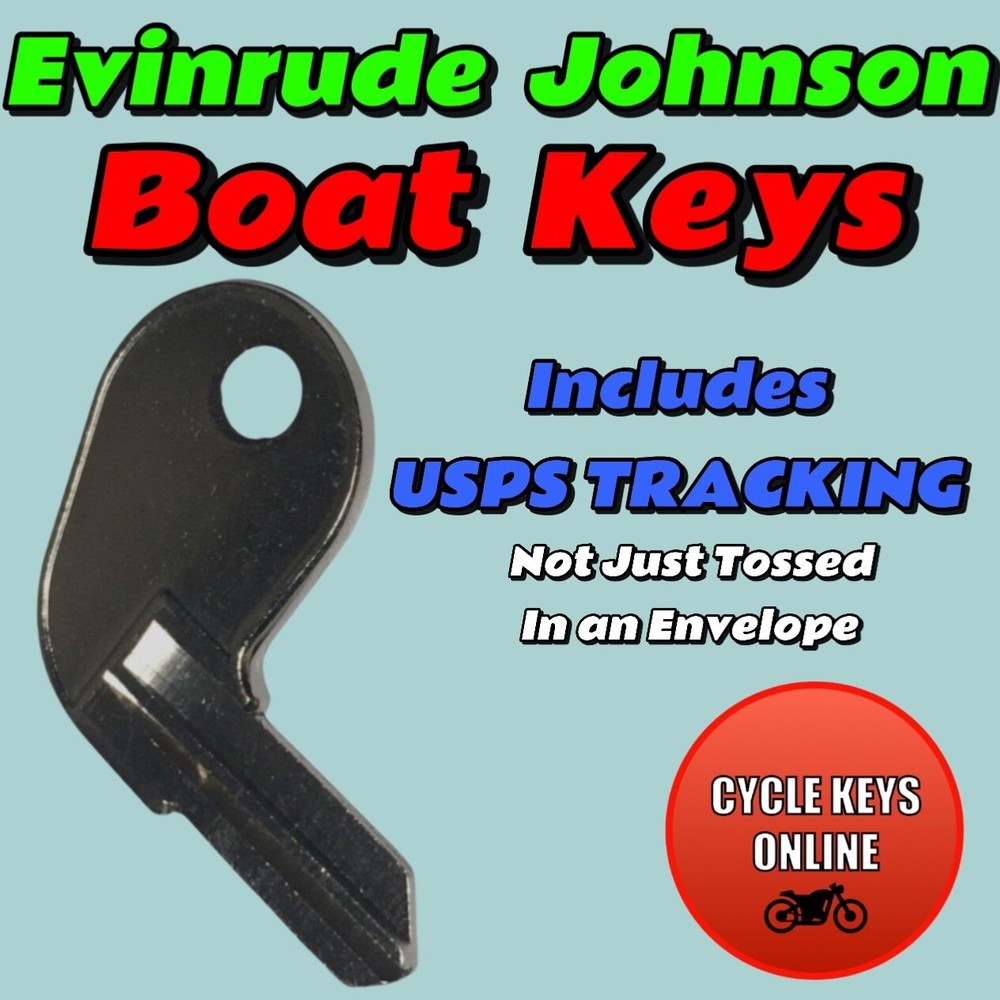 Johnson keys Evinrude keys outboard boat Cut to Code replacement key codes 1-35