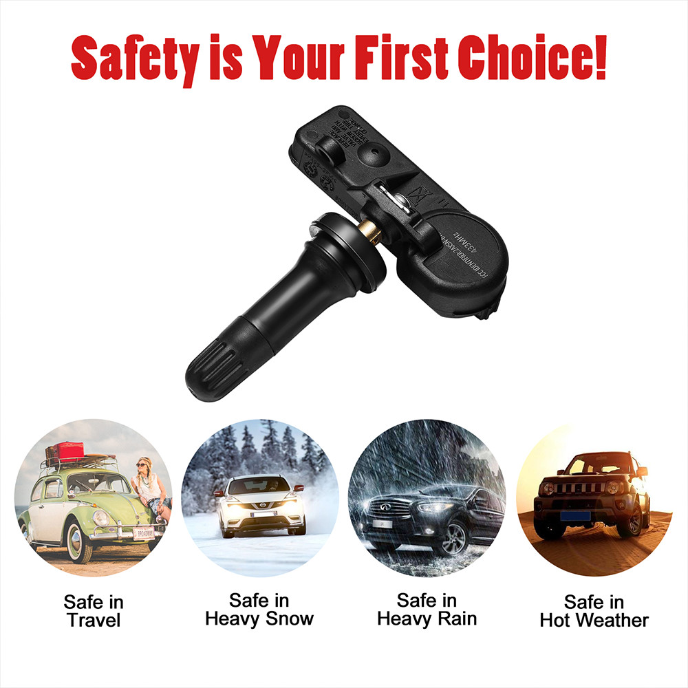 4Pcs Pre-Programmed TPMS Tire Pressure Sensor 56029398AB For Dodge Ram Chrysler