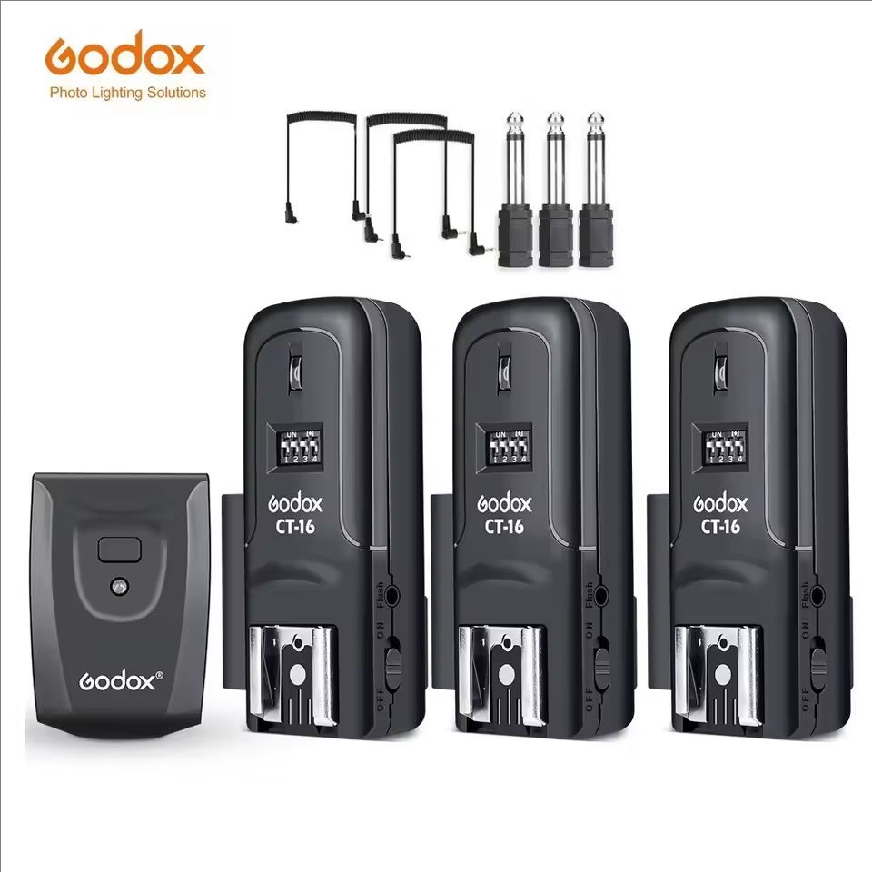Godox CT-16 Wireless Flash Trigger Transmitter + Receiver Set for Studio Flash