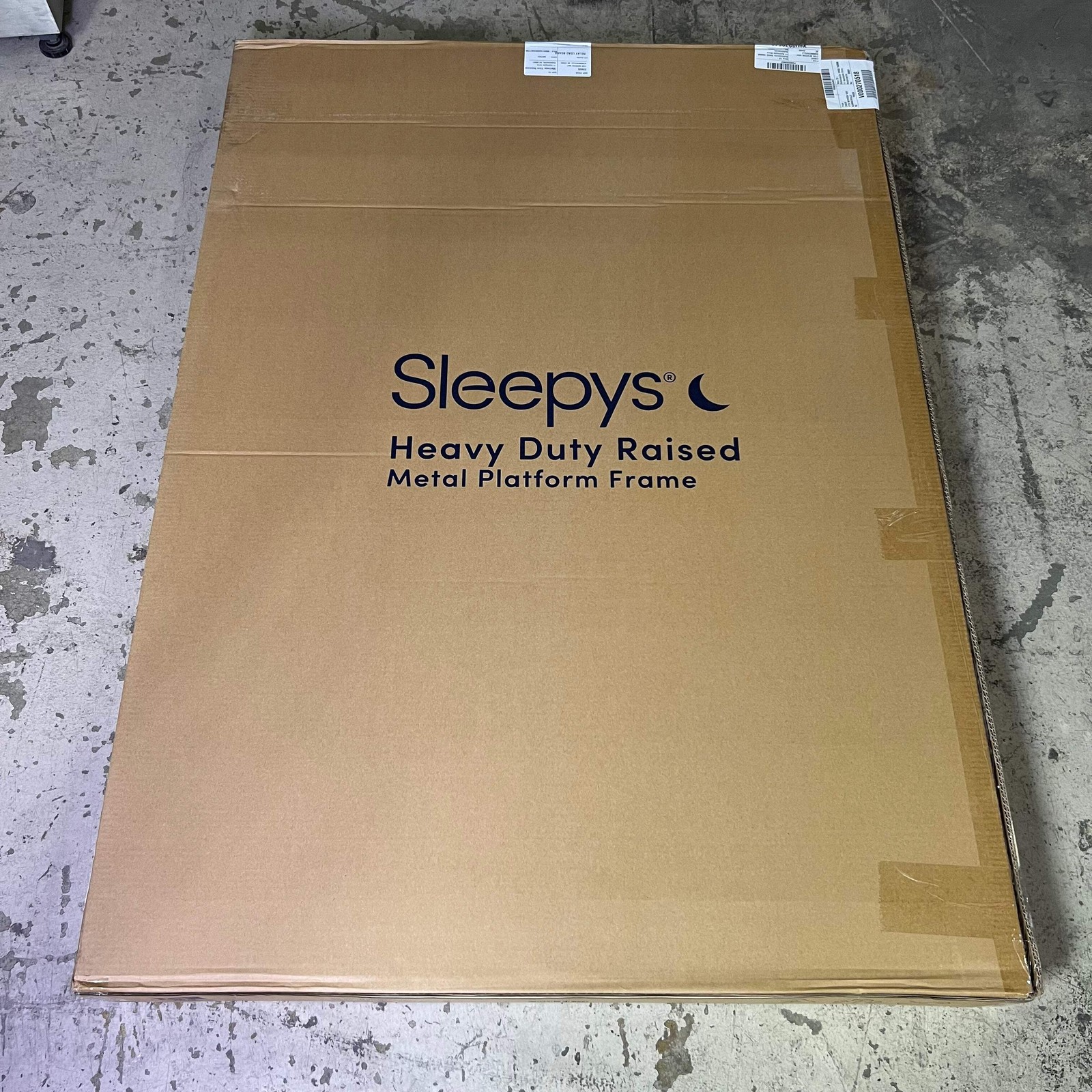 SLEEPYS Raised Metal Bed Frame 12.8" High Sz Full Black MCN30883