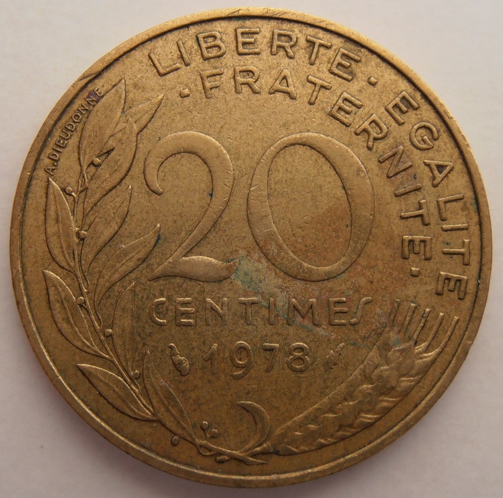 FRANCE  20 CENTIMES 1978
