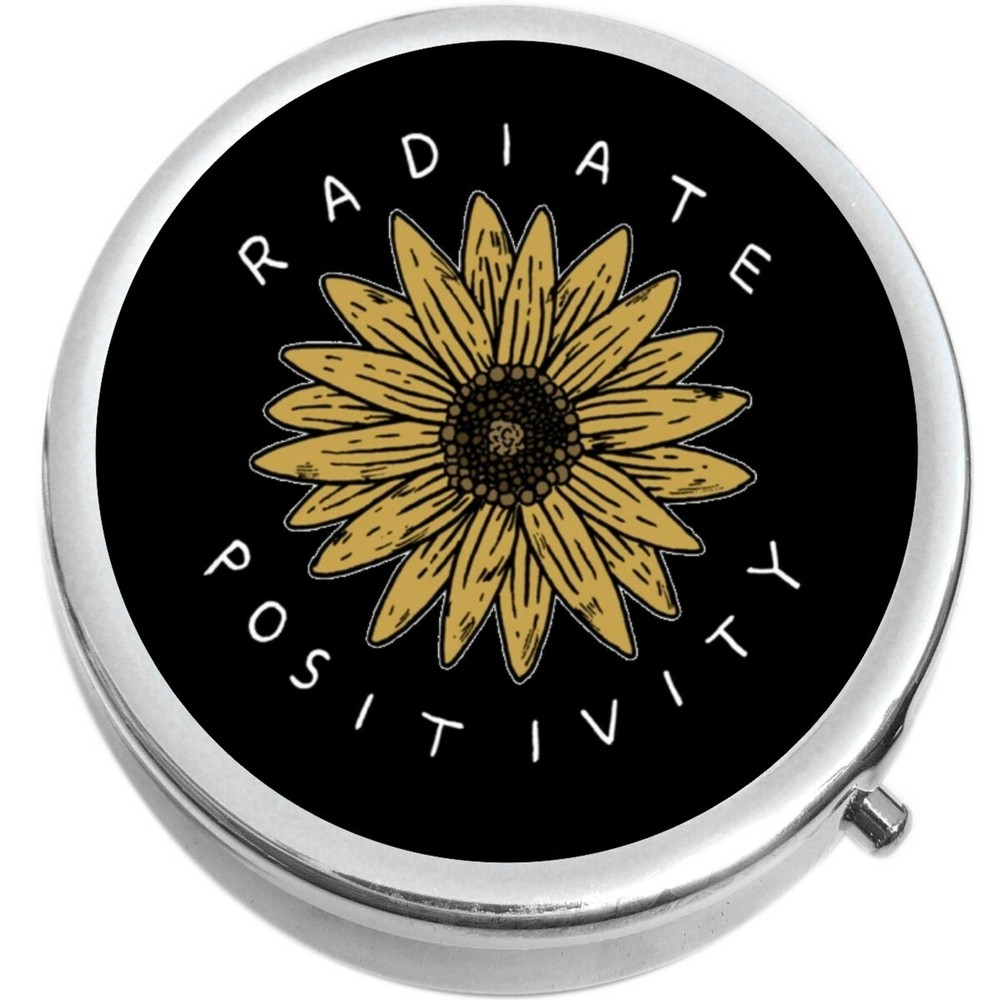 Radiate Positivity  Medicine Vitamin Pill Box