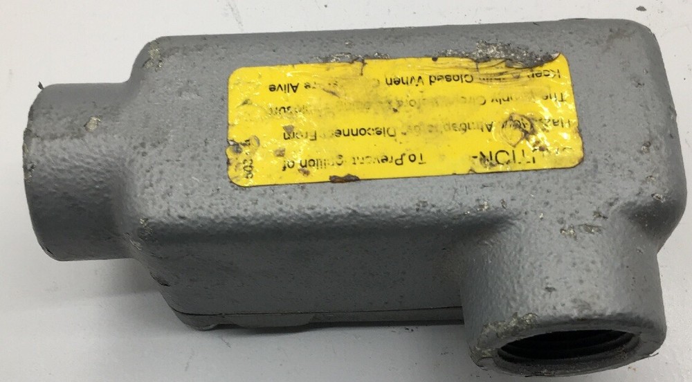 ERLR75 APPLETON EXPLOSIONPROOF DUST-IGNITION 90 DEG 3/4-INCHCH HUB SIDE ACCESS O