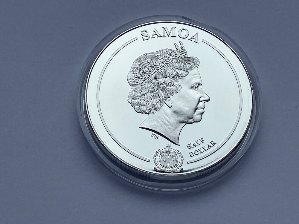 SAMOA HALF DOLLAR 2021 SILVER PLATED HARRY POTTER HOGWARTS EXPRESS