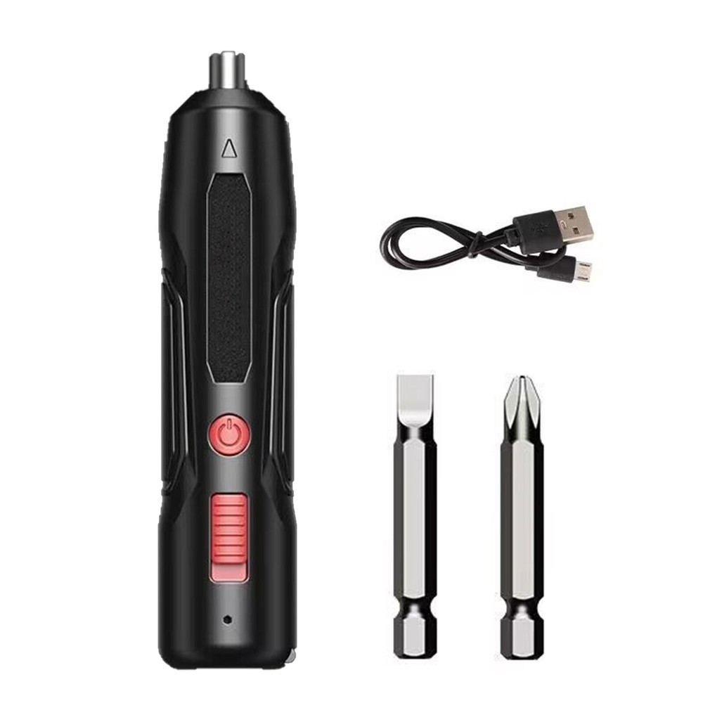 Mini Rechargeable Cordless USB Electric Screwdriver Drill Bits Kit Power Tool