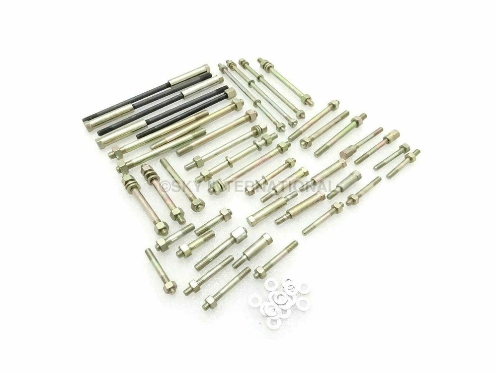 Complete Engine Studs Nut & Washer Kit Compatible With Royal Enfield Bullet STD