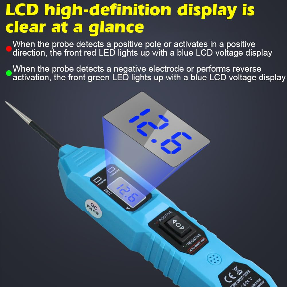 Digital Automotive Car Power Probe Circuit Electrical Tester Test Device System