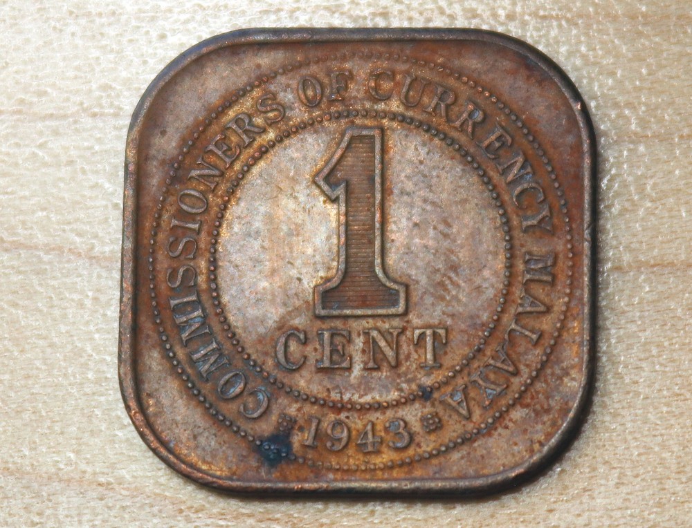 1943 Malaya 1 Cent