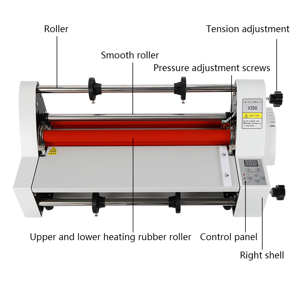 Hot Cold Roll Laminator Single & Dual Sided Digital Display Laminating Machine