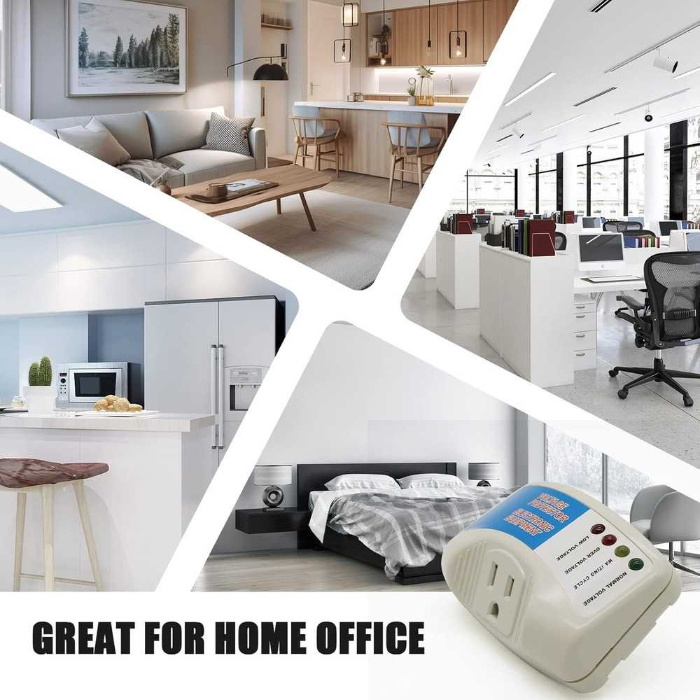 Surge Protector Home Appliance,Single Outlet Power Voltage Protector,Voltage ...