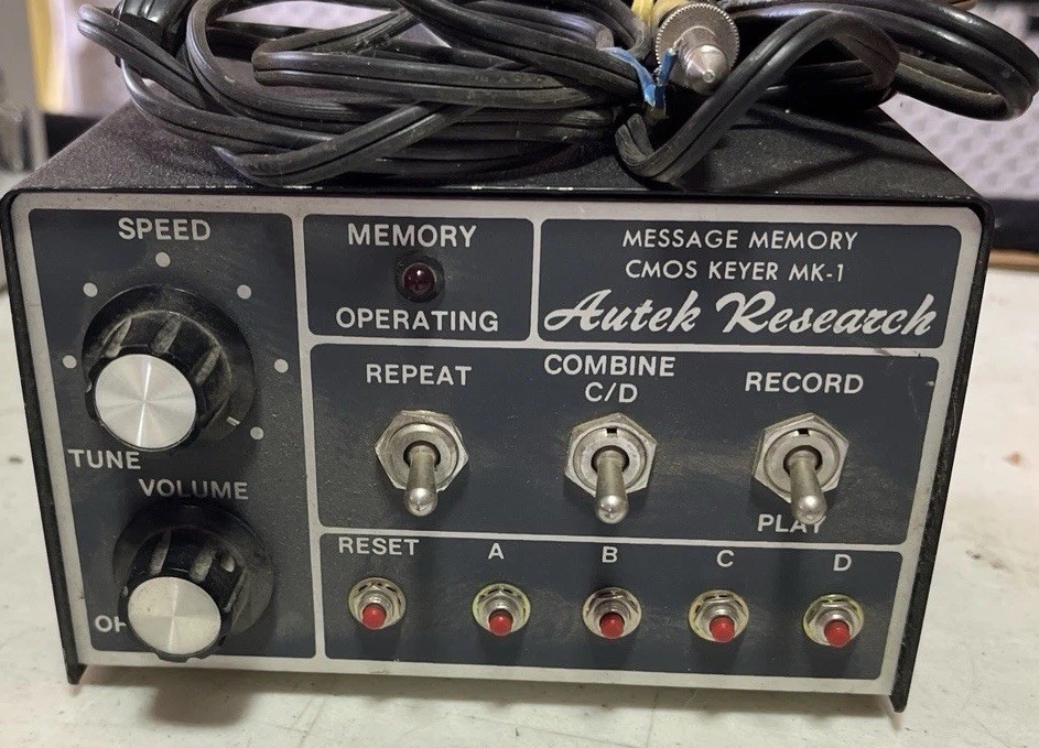 RARE - Autek Research Message Memory Electronic Keyer Model MK1