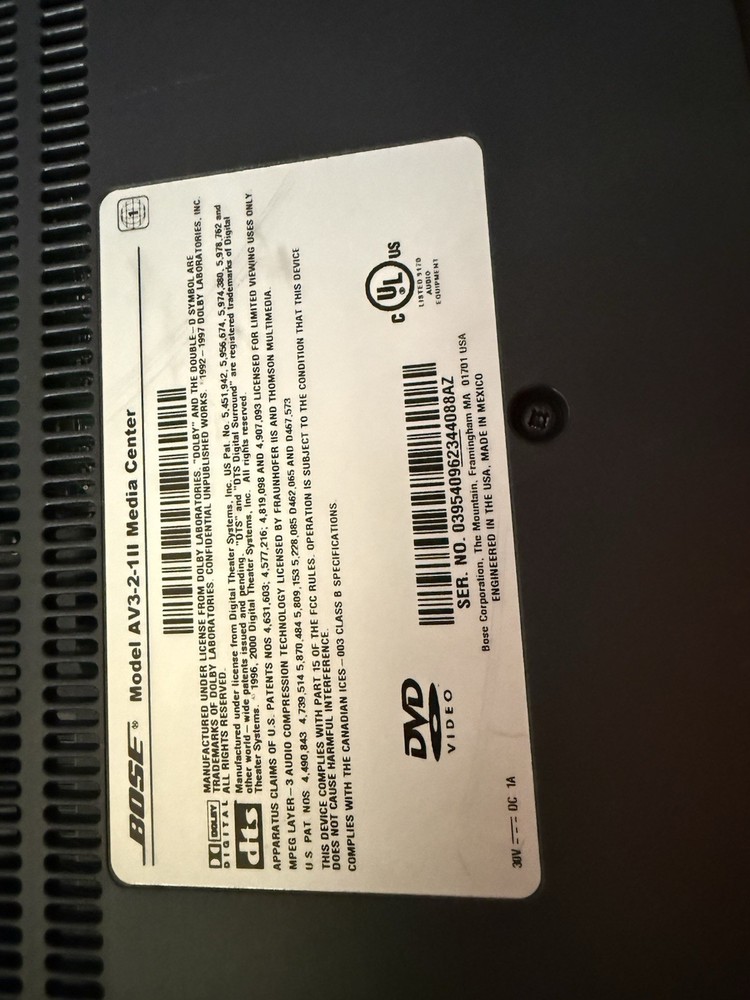 Bose Wave Media Center (console Only)