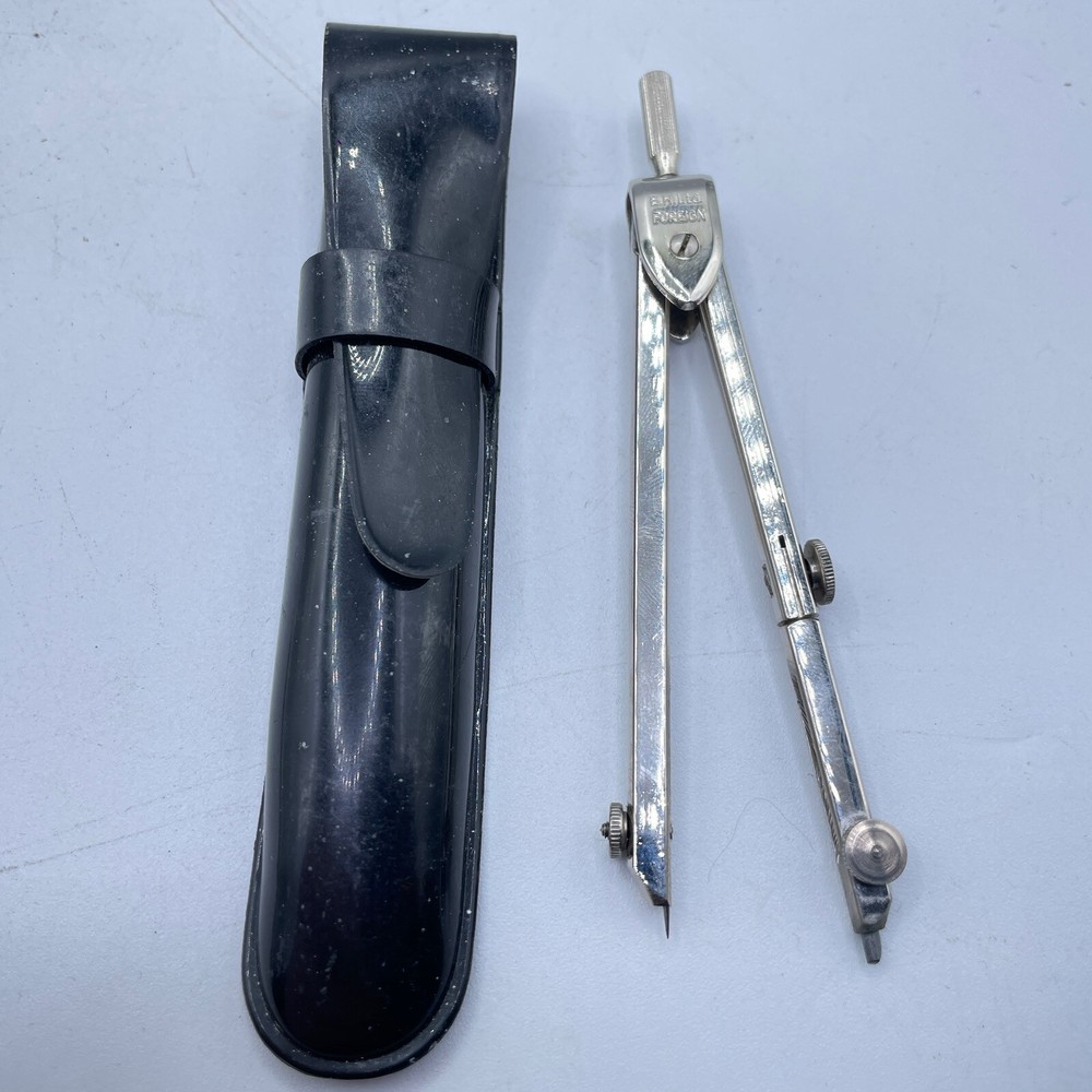 Compass In Pouch Vintage E.H Ltd Technical Drawing Instruments