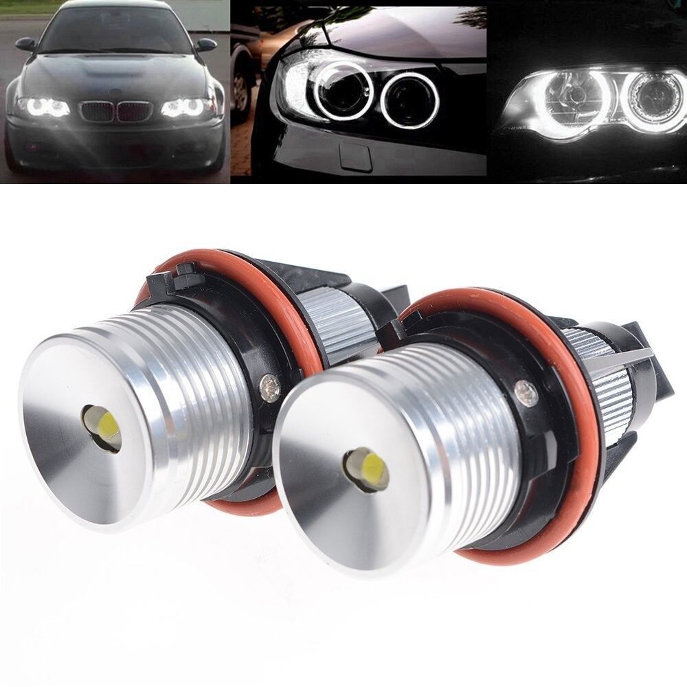 2X Angel Eyes Halo LED Lights Bulb For BMW E39 E87 E64 E63 E65 E66 E53 X5 E83