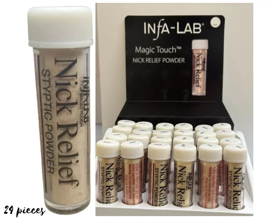 Infa-Lab Magic Touch Nick Relief Styptic Powder (24 Count)