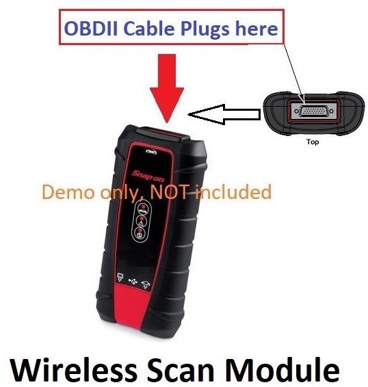 6FT OBDII OBD2 Cable Compatible with Snap on DA-4 for VERDICT Scanner EEMS324