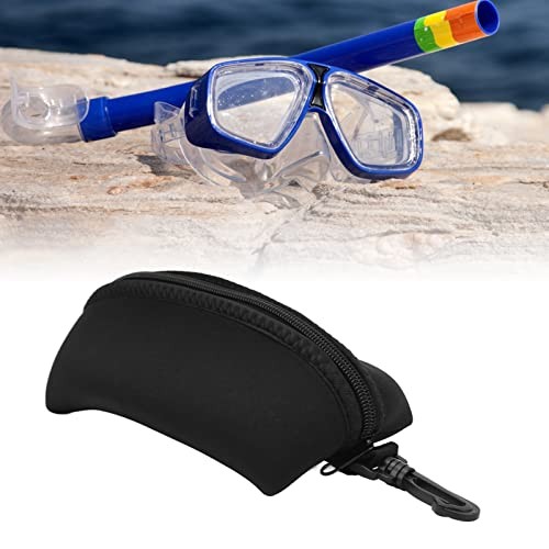 Diving Goggle Storage Bag, Portable Dustproof Fall Diving Goggle Storage Black