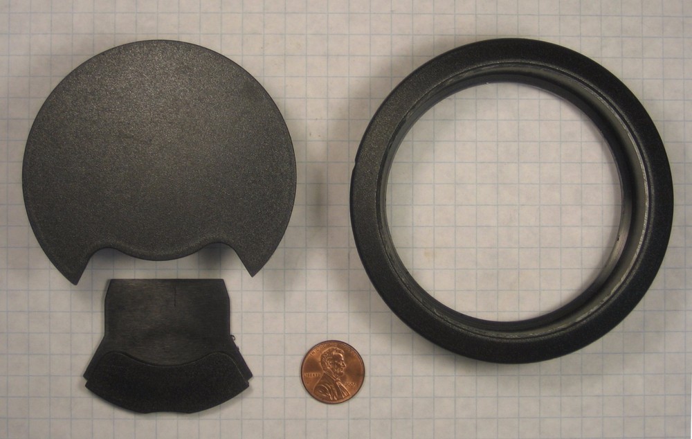 WIRE MANAGEMENT GROMMET, PLASTIC, 80mm BORE DIAMETER, 22mm DEPTH, BLACK