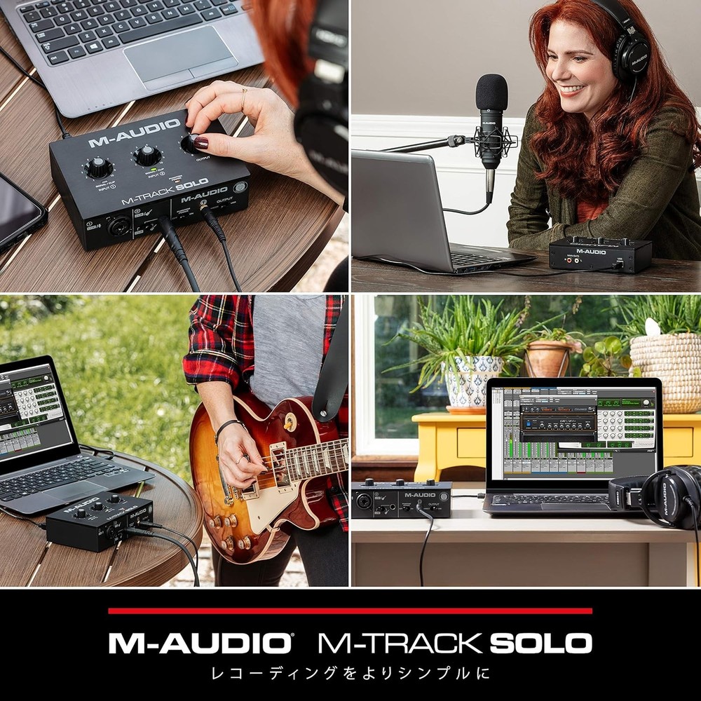 M-Audio USB Audio Interface with Music Production Software Mac Win Playback
